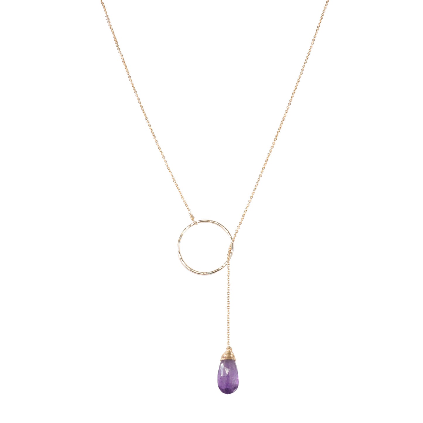 Single Gemstone Lariat