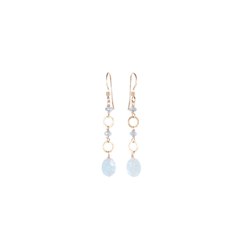 JK Designs Aquamarine Specialty Earrings