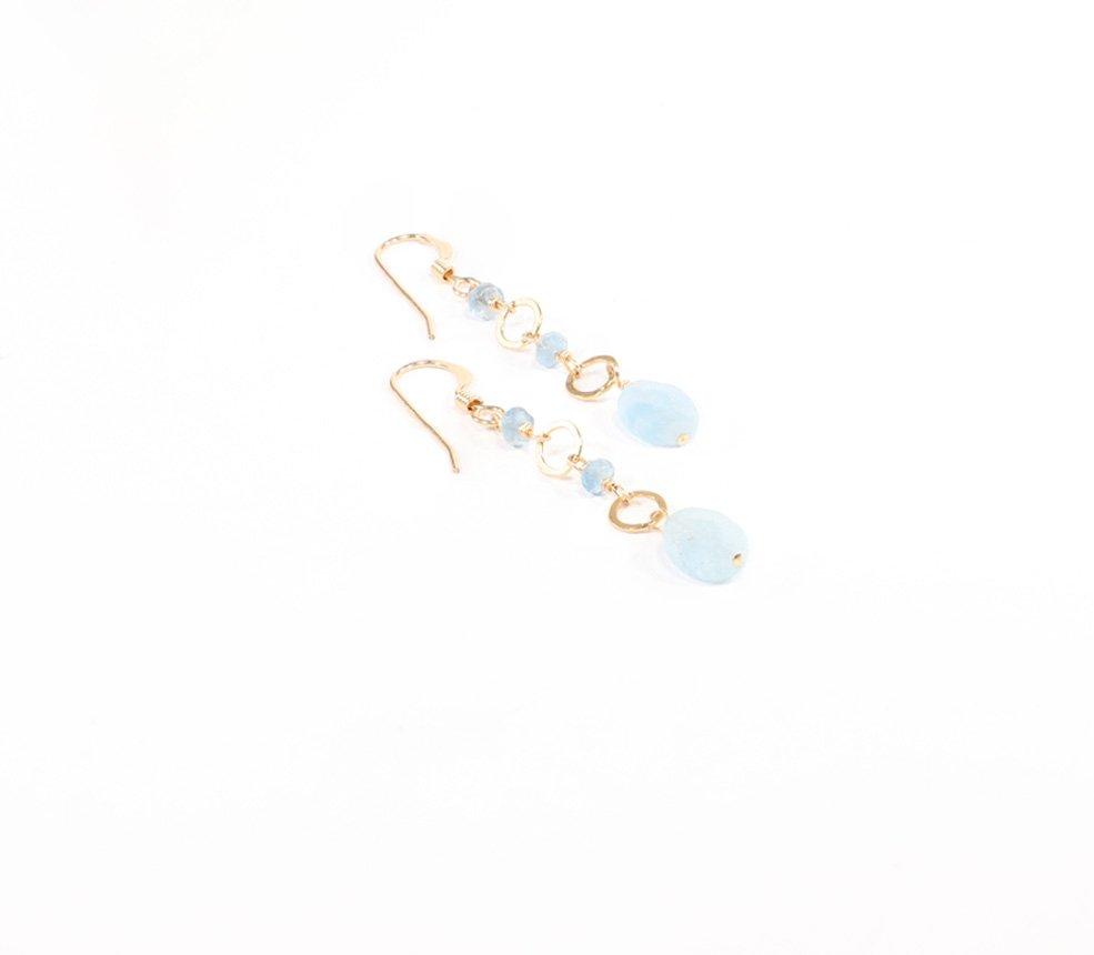 JK Designs Aquamarine Specialty Earrings