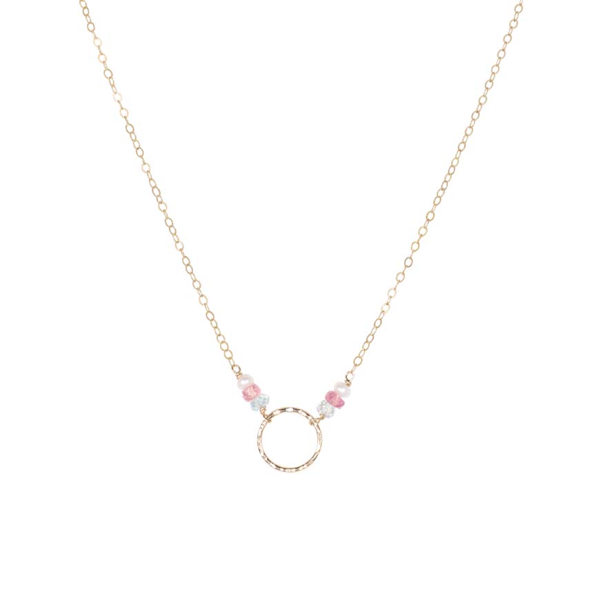 Birthstone and Ring Necklace