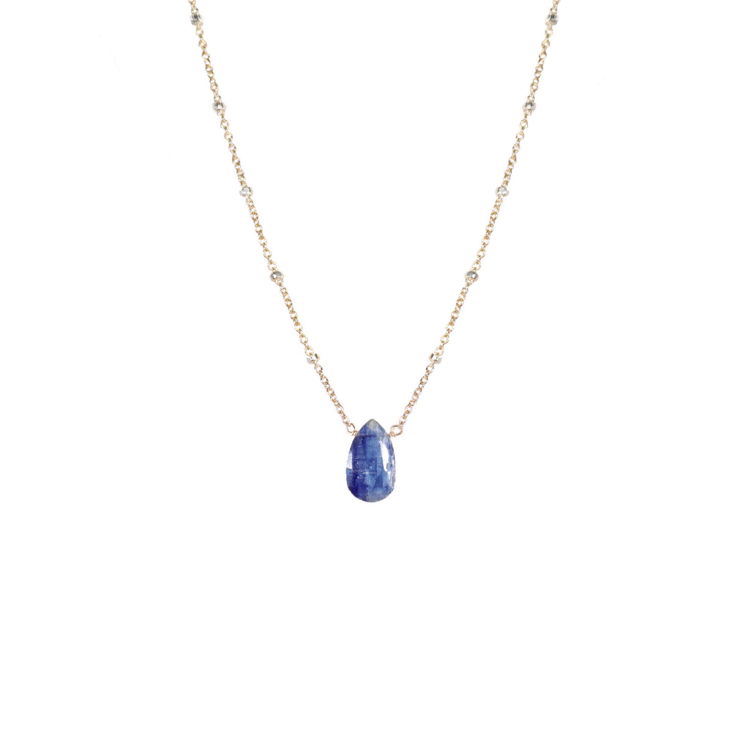 Blue Teardrop Kyanite Front adjusted