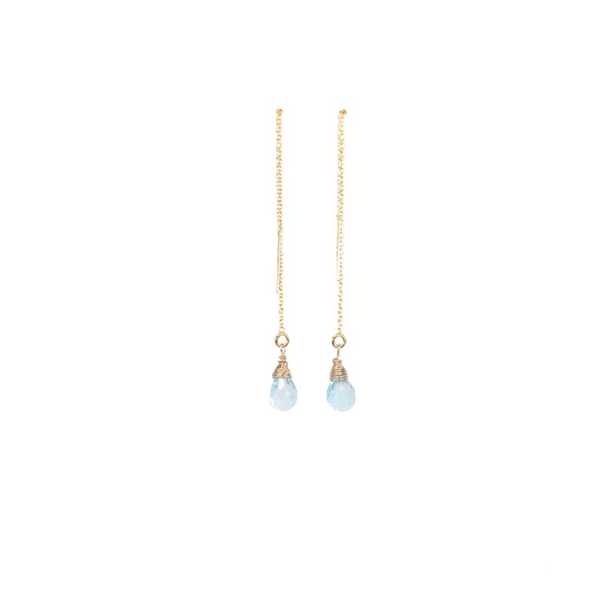 Blue Topaz Single Necklace
