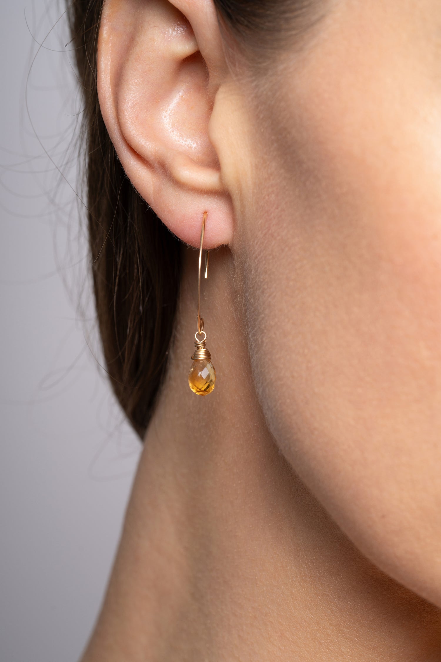 Citrine Hook Earrings