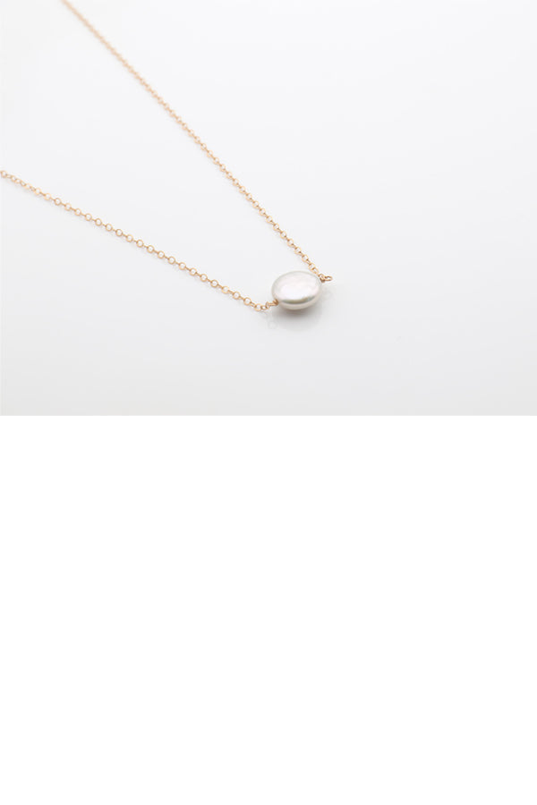 Freshwater Coin Pearl Necklace