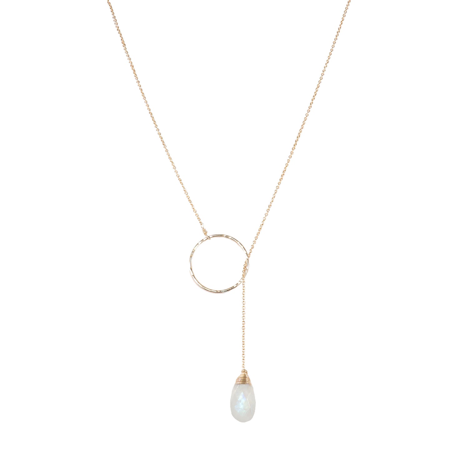 Single Gemstone Lariat