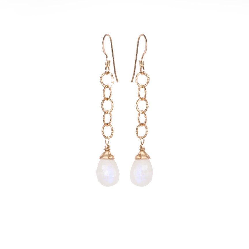 Moonstone Earrings Front