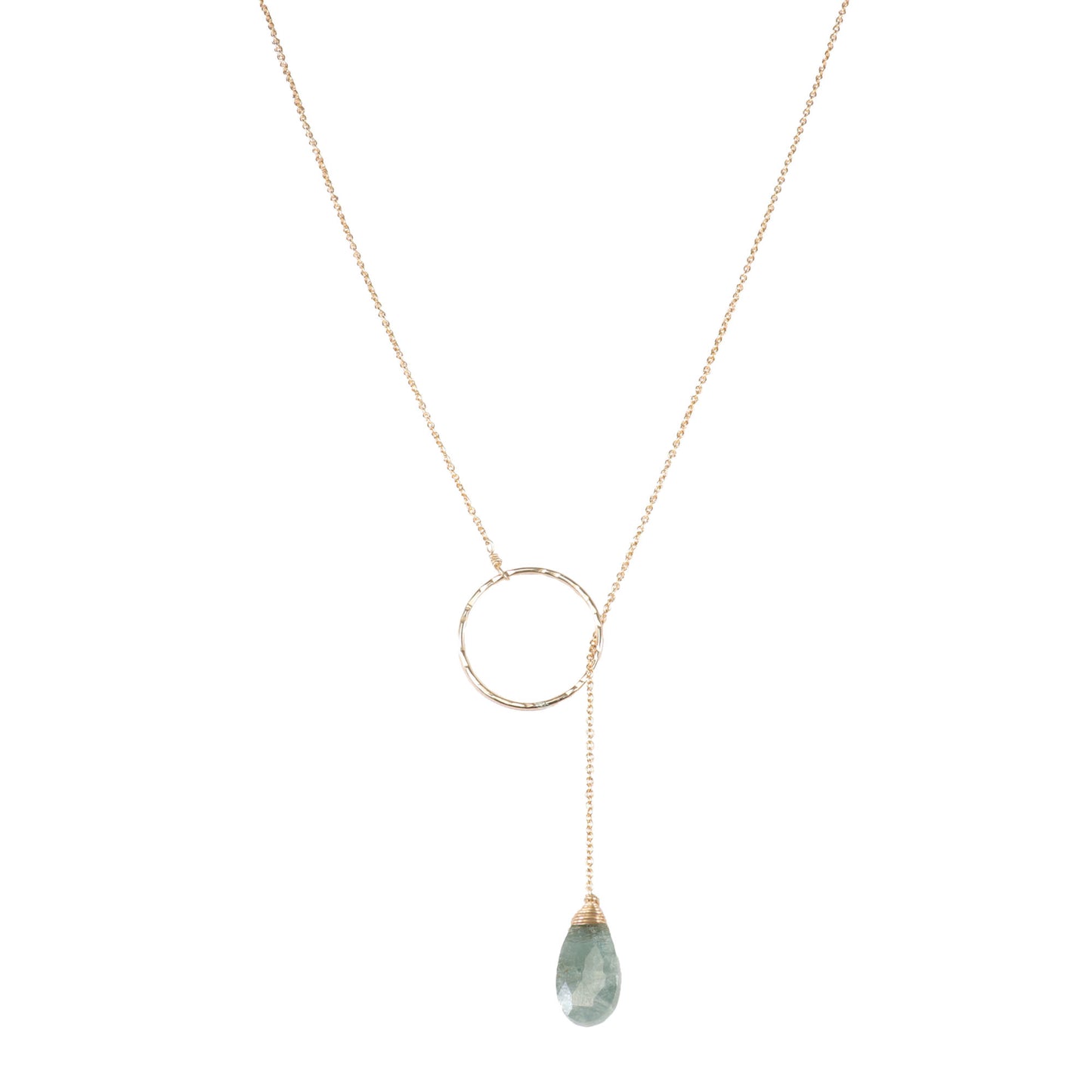 Single Gemstone Lariat