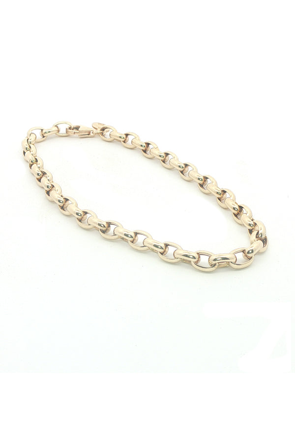 14K Oval Rolo Chain Bracelet