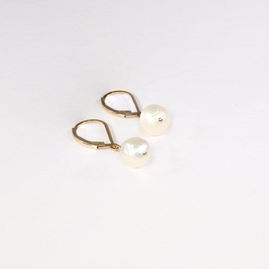 JK Designs Gemstone Leverback Earrings
