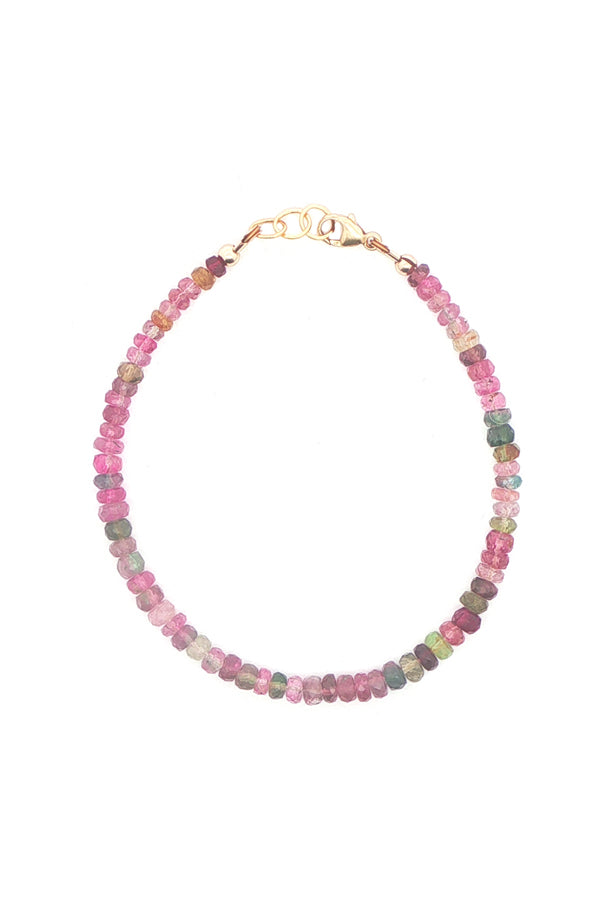 14K Multi-Color Tourmaline Bracelet