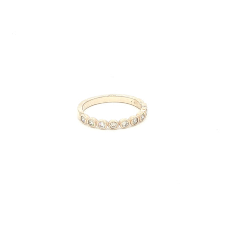 14K Gold Bezel Set Diamond Eternity Ring
