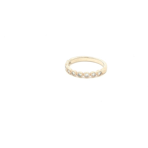 14K Gold Bezel Set Diamond Eternity Ring