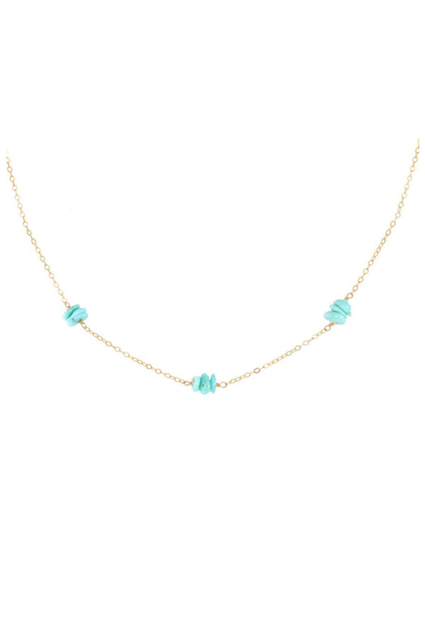 9 Stone Turquoise Necklace