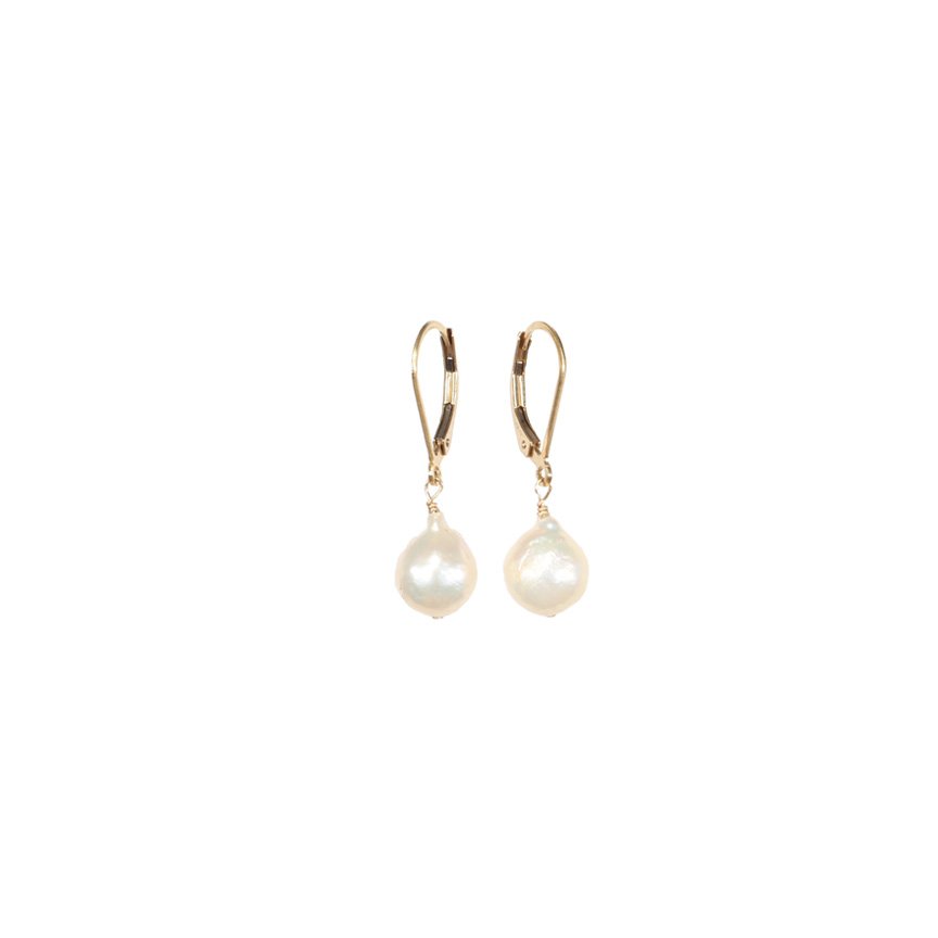 JK Designs Gemstone Leverback Earrings