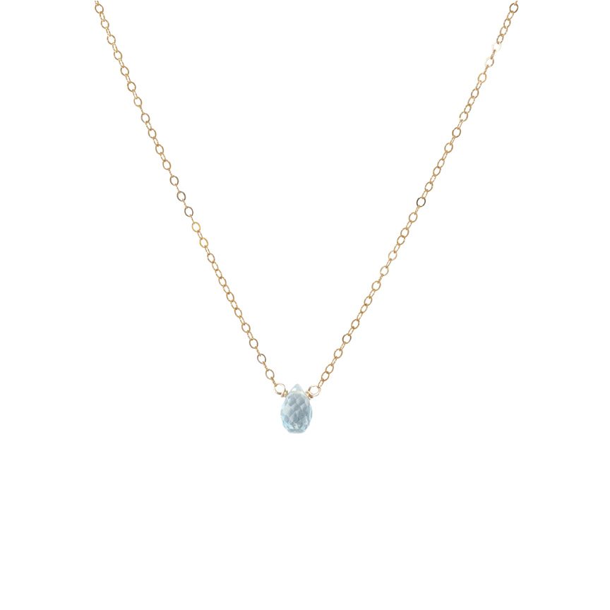 Blue Topaz Single Necklace