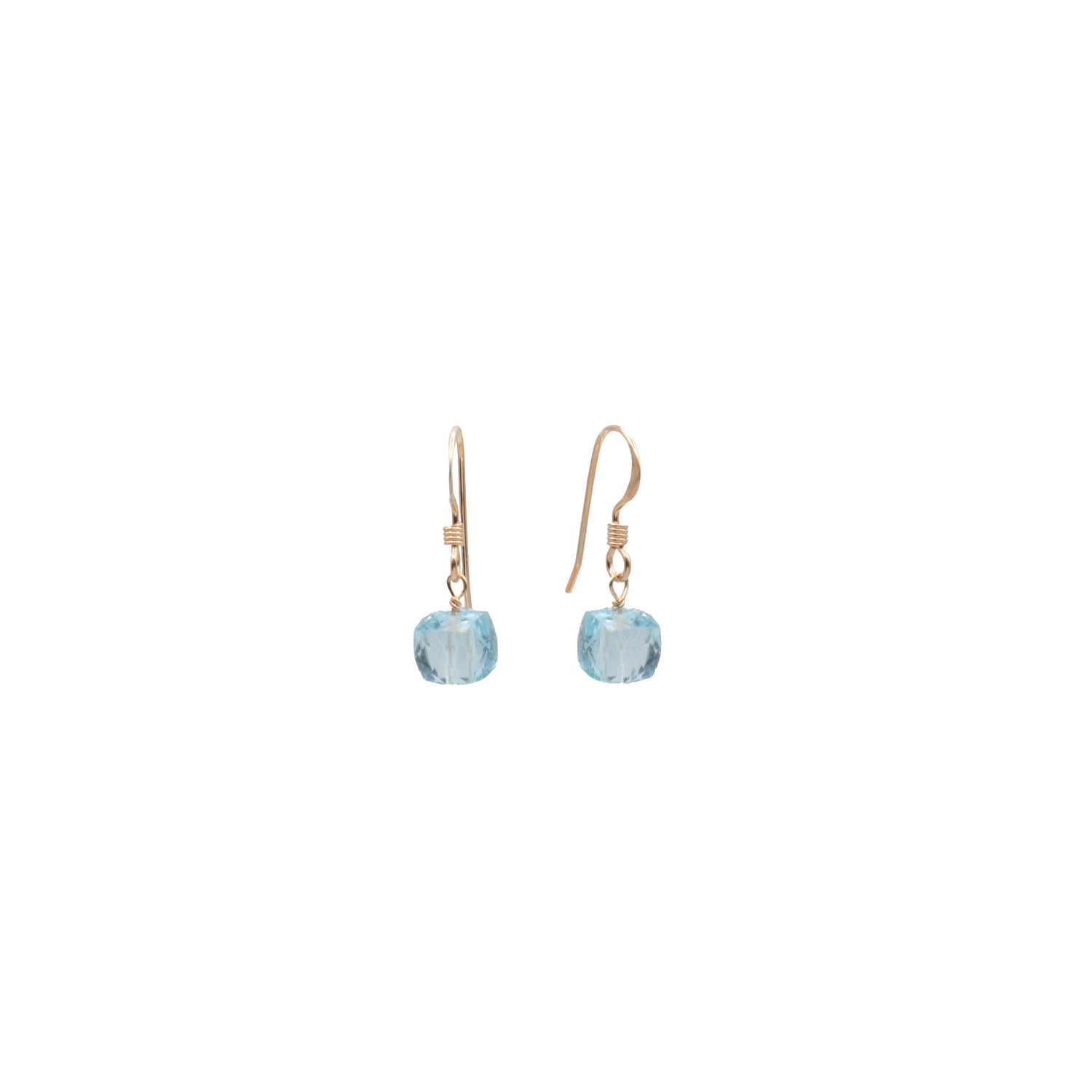 Gem Drop Earring with Blue Topaz