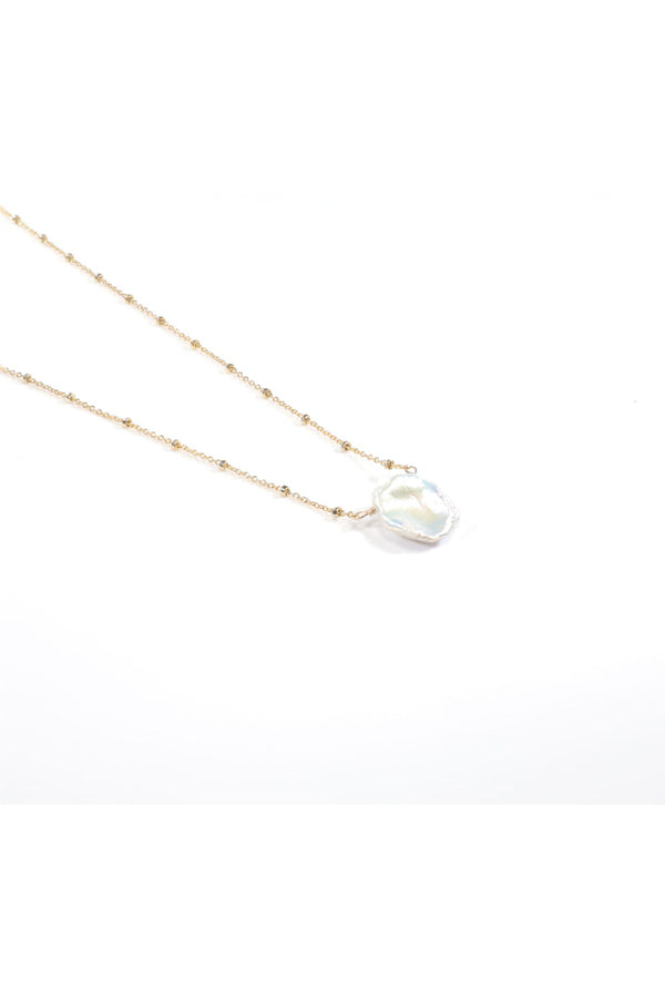 Large Keshi Pearl Satellite Necklace