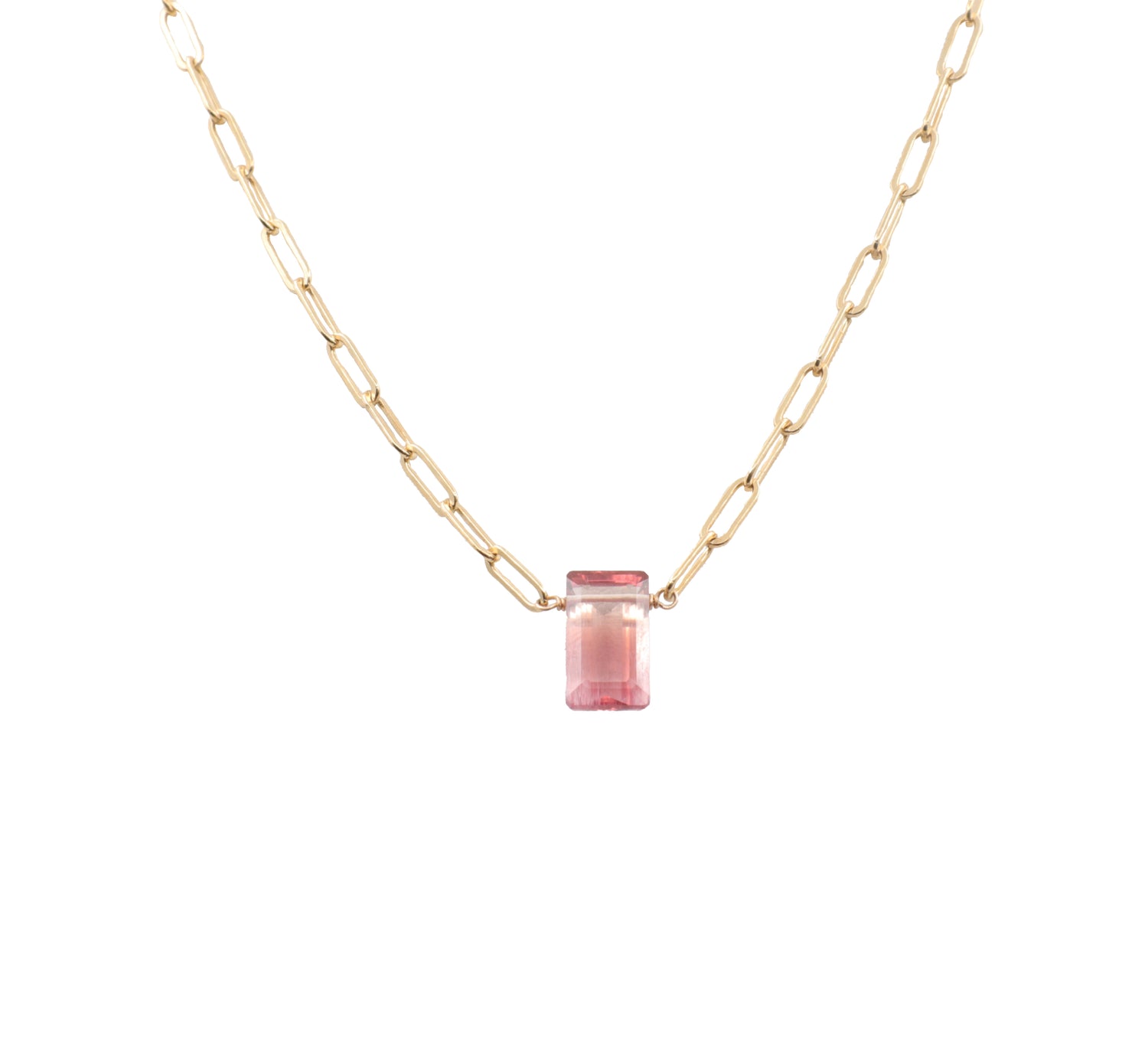 One-of-a-Kind Pink Tourmaline Emerald Cut