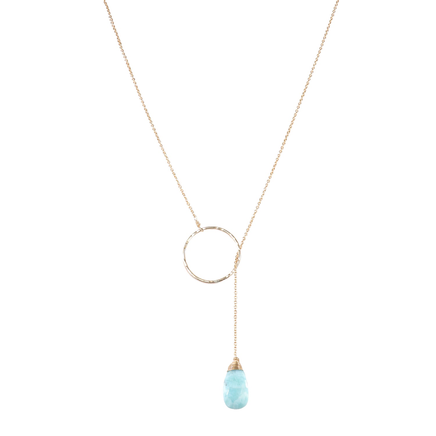 Single Gemstone Lariat