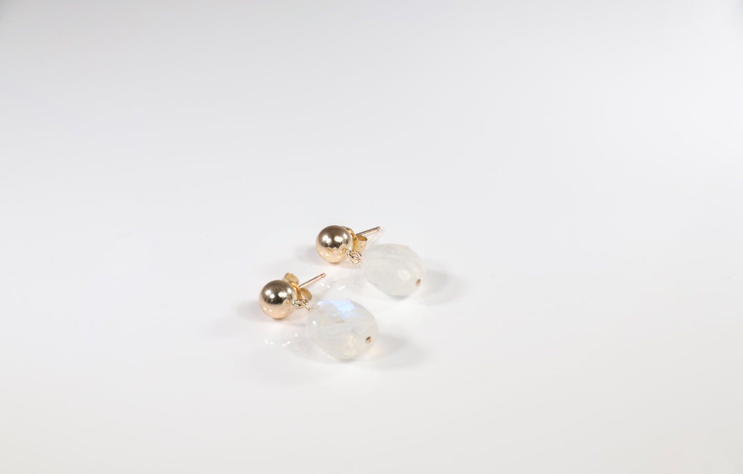 Lighter Moonstone Earrings Side