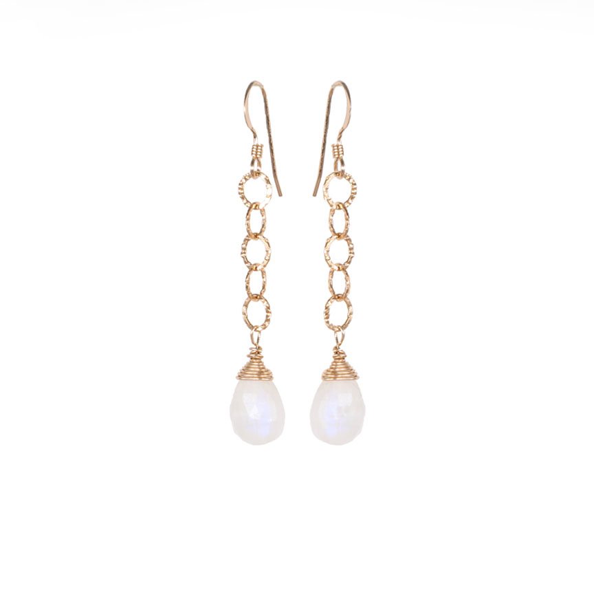 Moonstone Drop Earrings