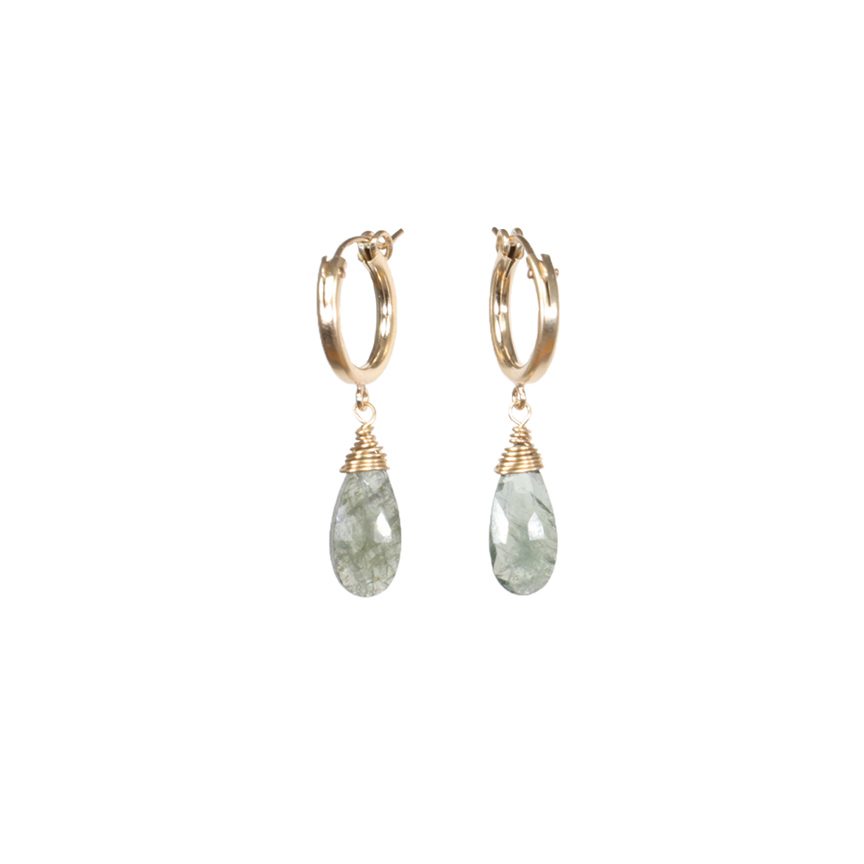 Moss Aquamarine Earrings