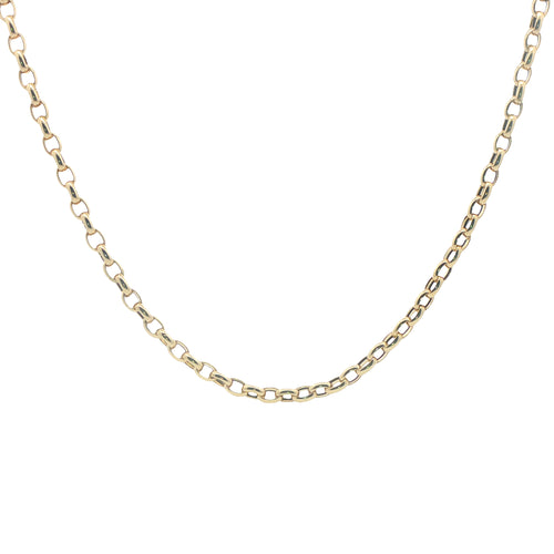 14K Oval Rolo Chain Necklace