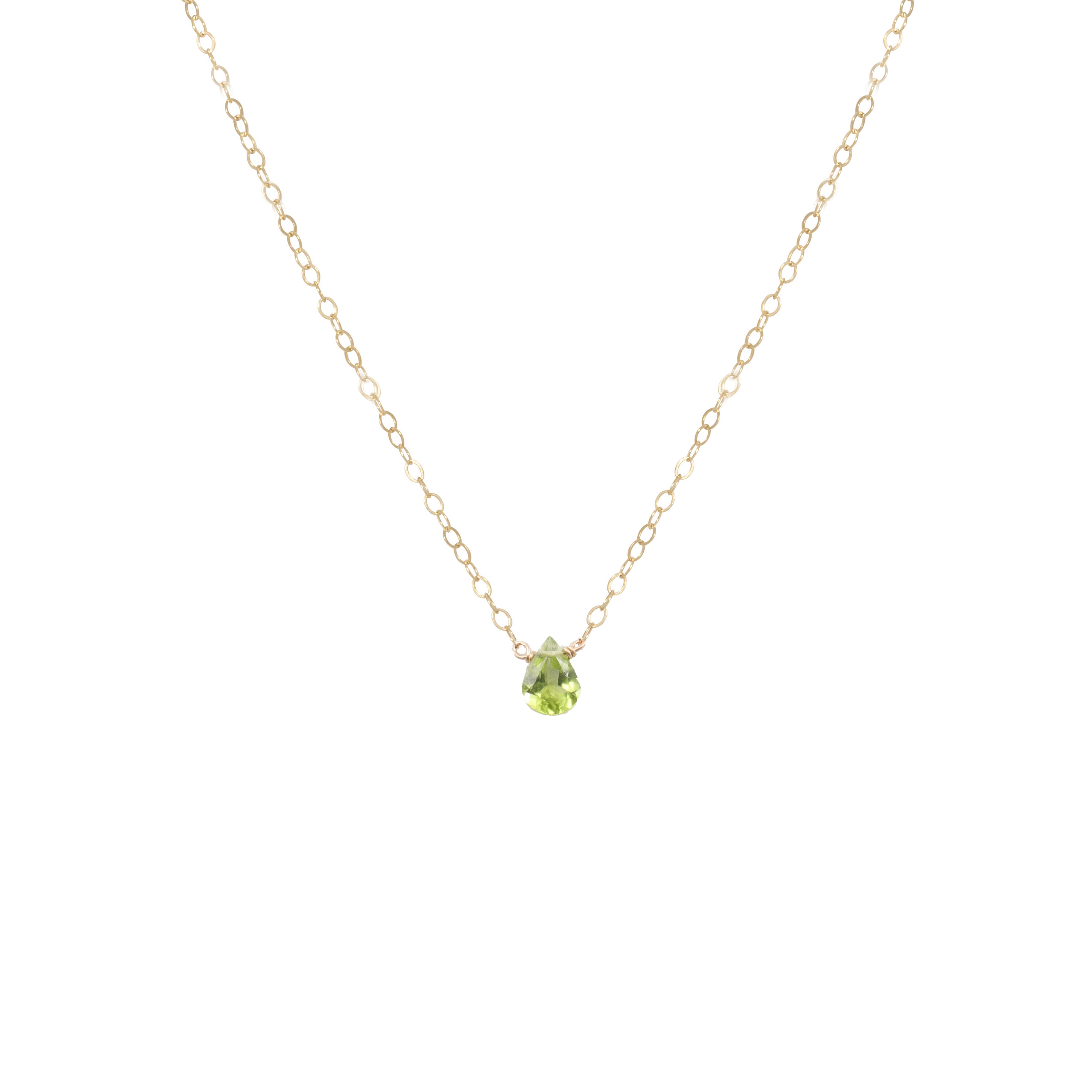 Peridot Pear Cut