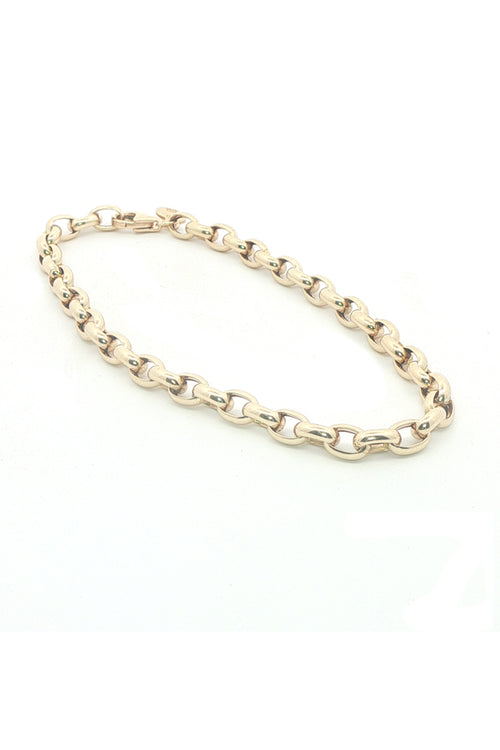 14K Oval Rolo Chain Bracelet
