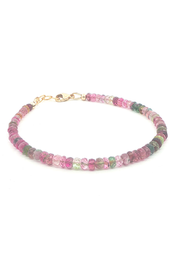 14K Multi-Color Tourmaline Bracelet
