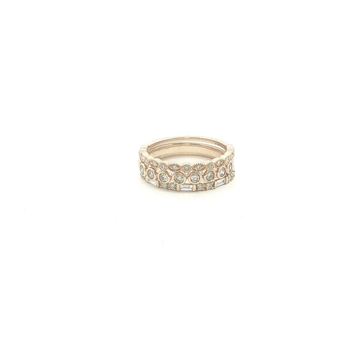 14K Gold Bezel Set Diamond Eternity Ring