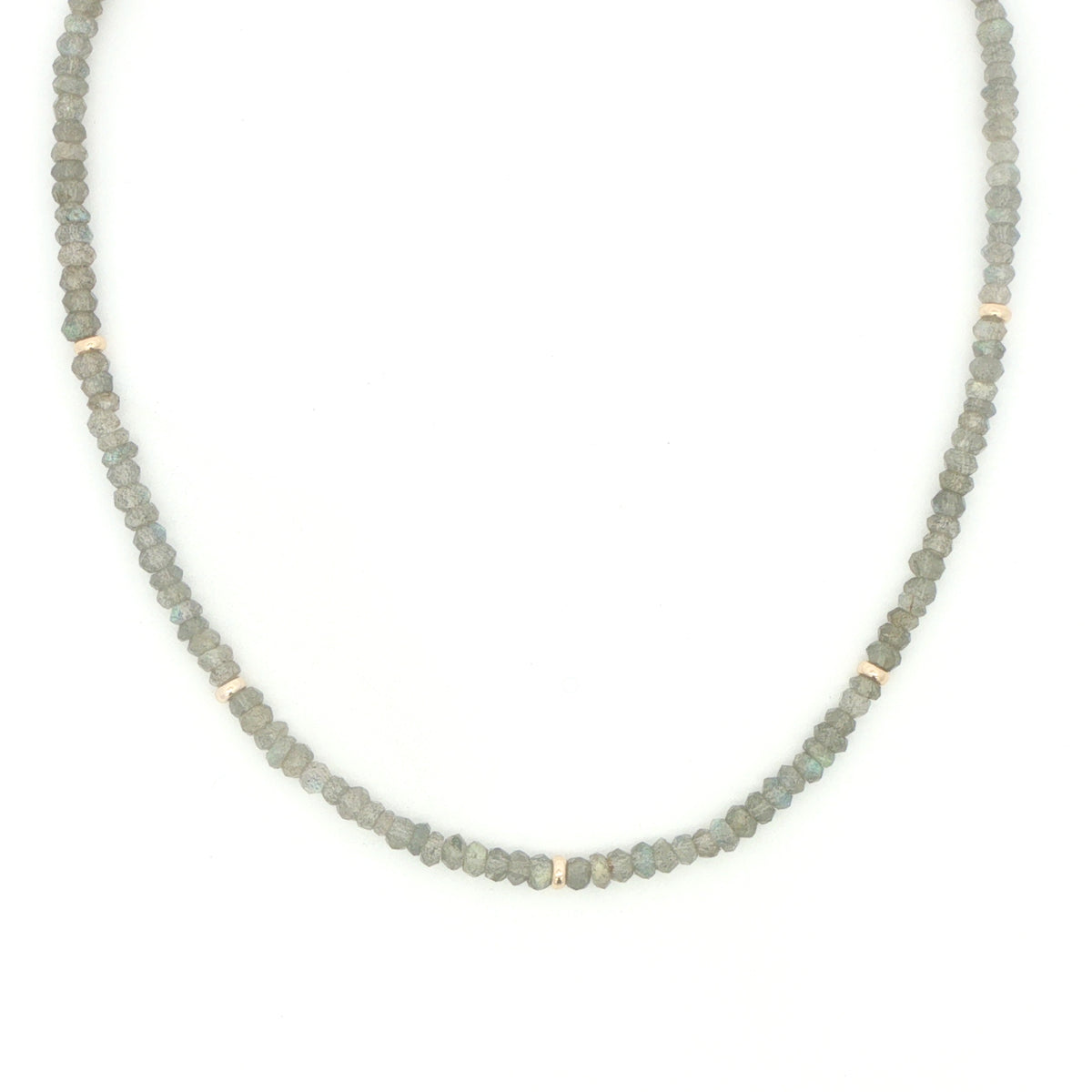 14K Labradorite Gold Accent Strand