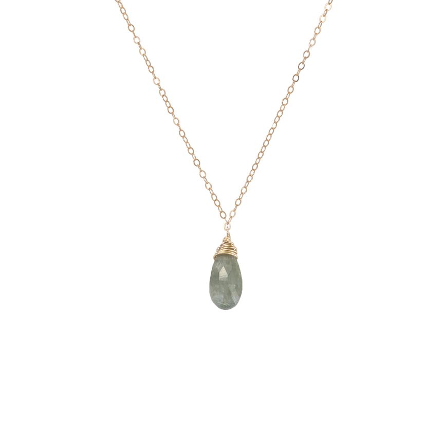 JK Designs Single Wrapped Gemstone Necklace
