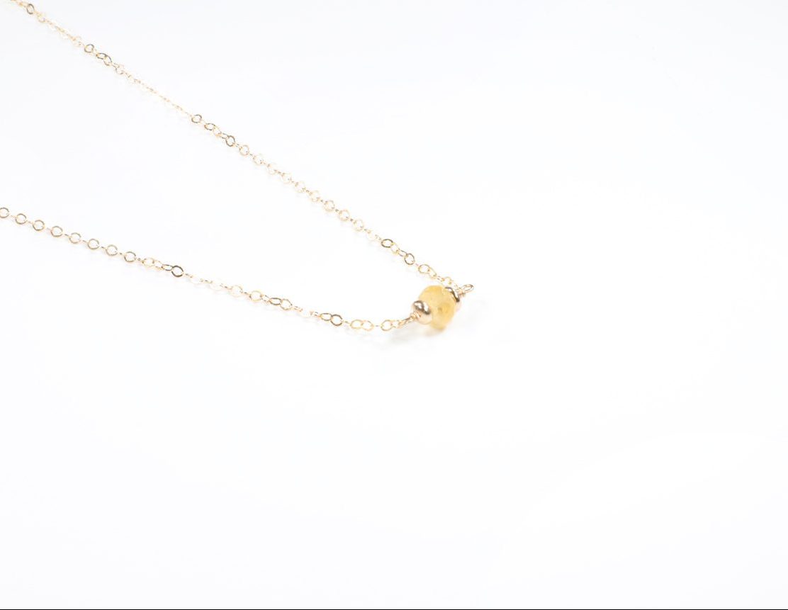 JK Designs Dainty Gemstone Necklace